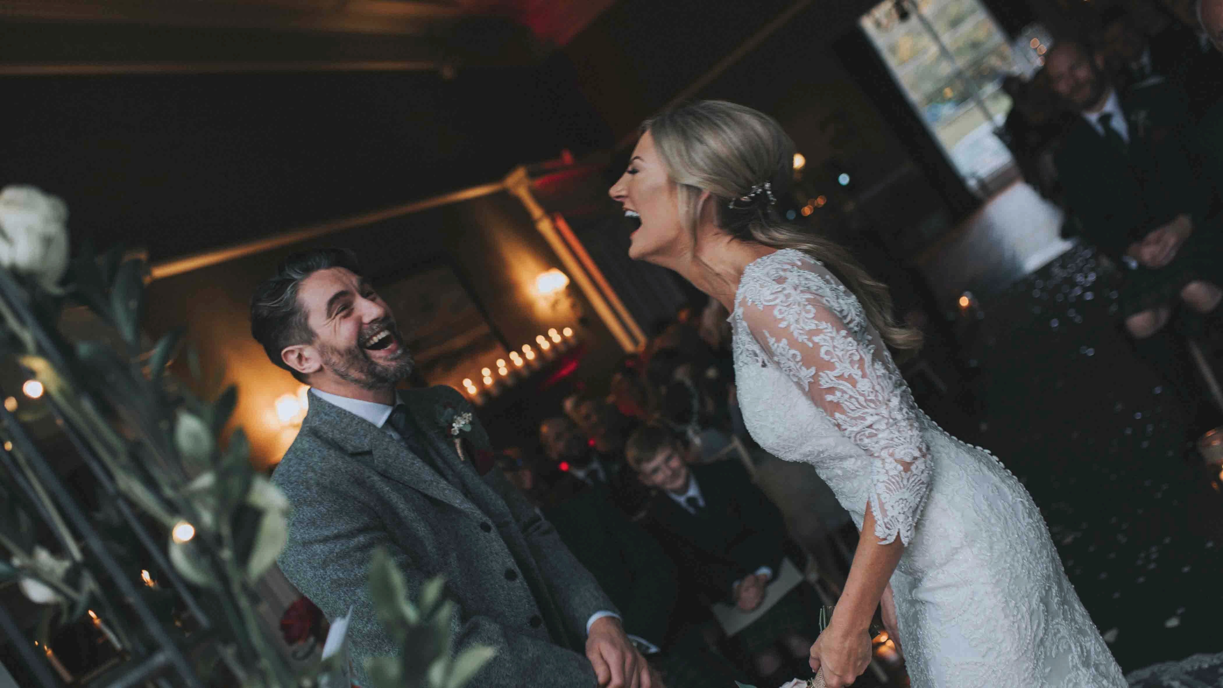 Kirkhill Wedding Laughter